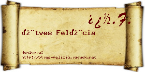 Ötves Felícia névjegykártya